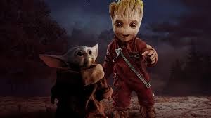 Image de groot et yoda